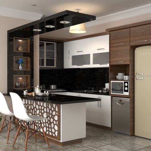 open kitchenette