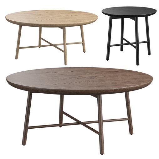 Radial Round Side Table