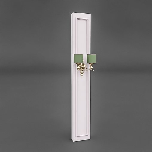 Column and Decorative Lamp 02 3D model