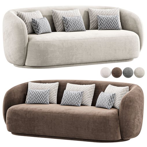 Poole Sofa By Poly Bark 3dbrute 3dmodel furniture and decor