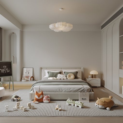 Modern bedroom 3d model Download Maxve