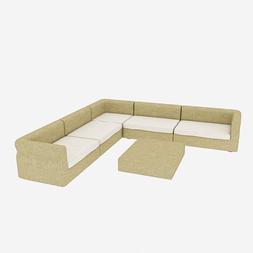 3D model garden Sofa