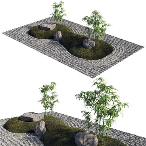 Japanese Rock Zen Garden 03