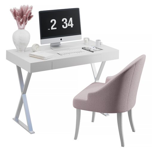 Minimalist workplace – office furniture set1