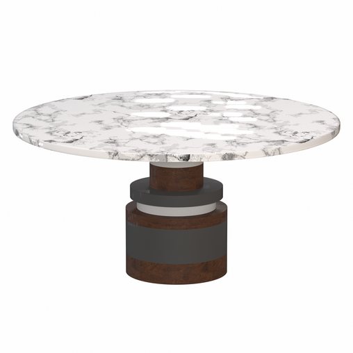 Sass Dining Table from Souda, Large, Black Marble Top