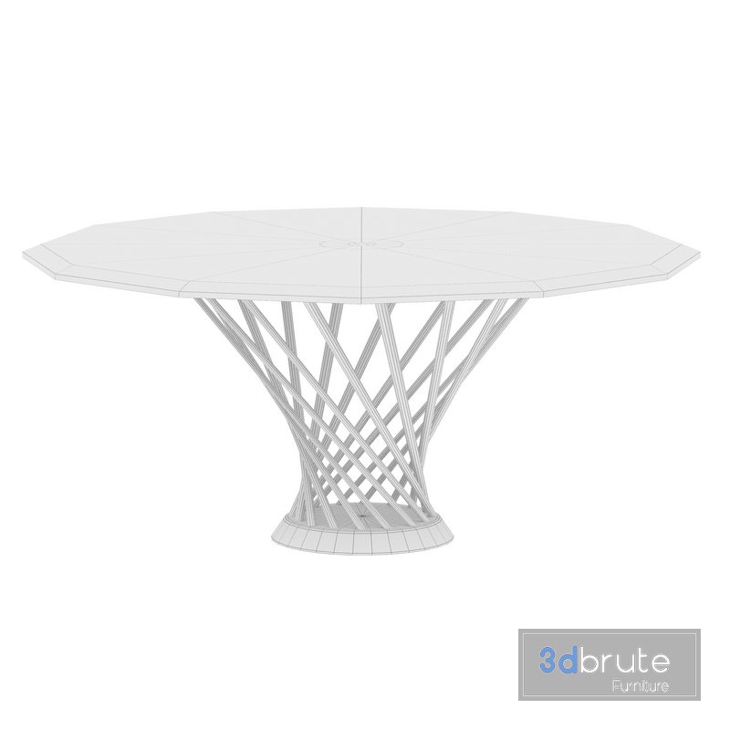 Twister Dining table 3d model Buy Download 3dbrute