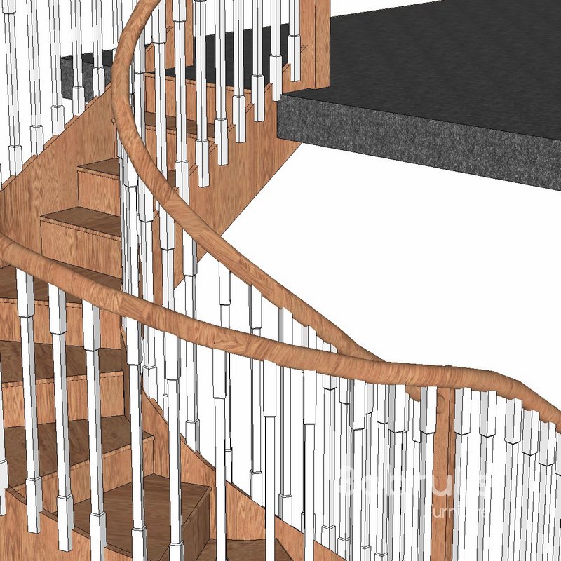 Staircase 3d model Buy Download 3dbrute