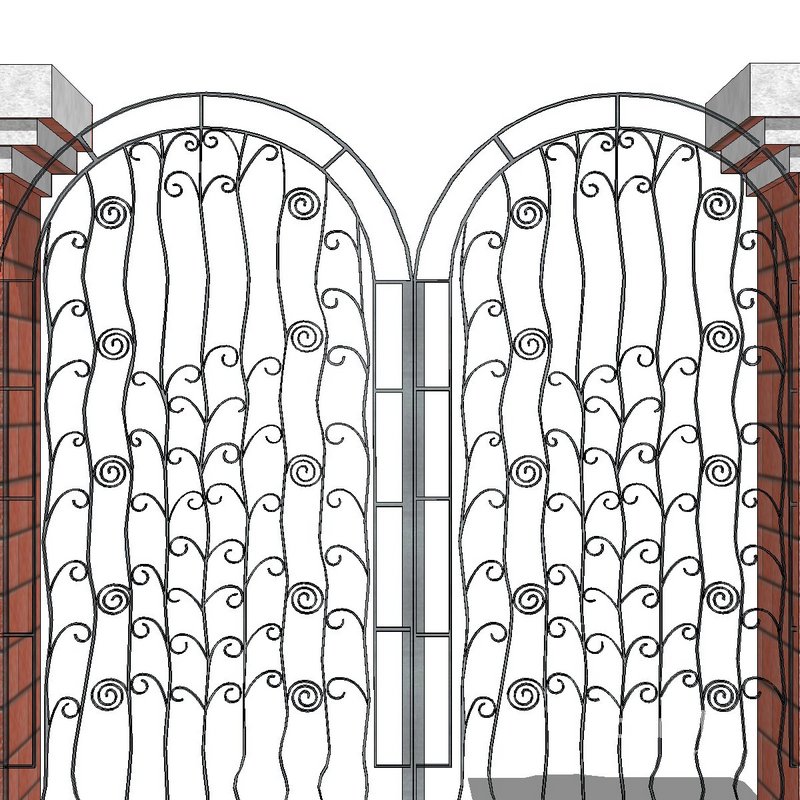 Gate 3d model Buy Download 3dbrute