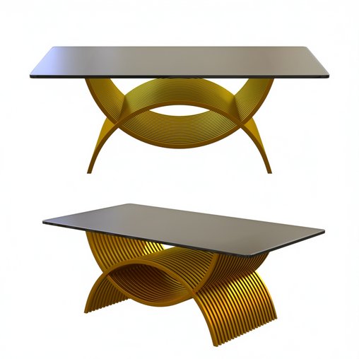 Elizabeth Glass Top Center Table