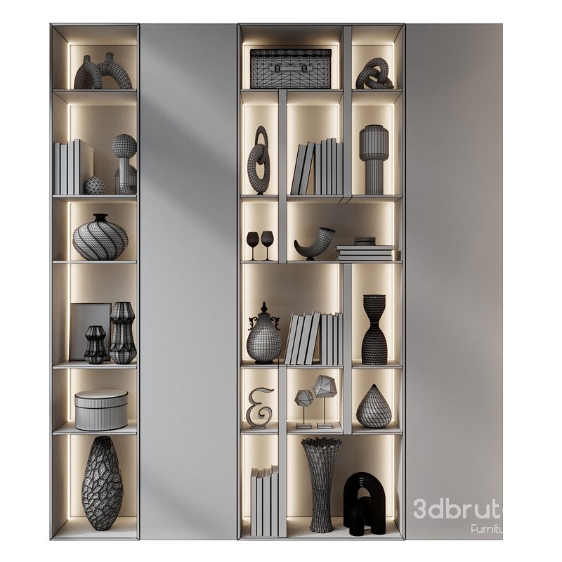 Cabinet Set 160 3d Model Buy Download 3dbrute