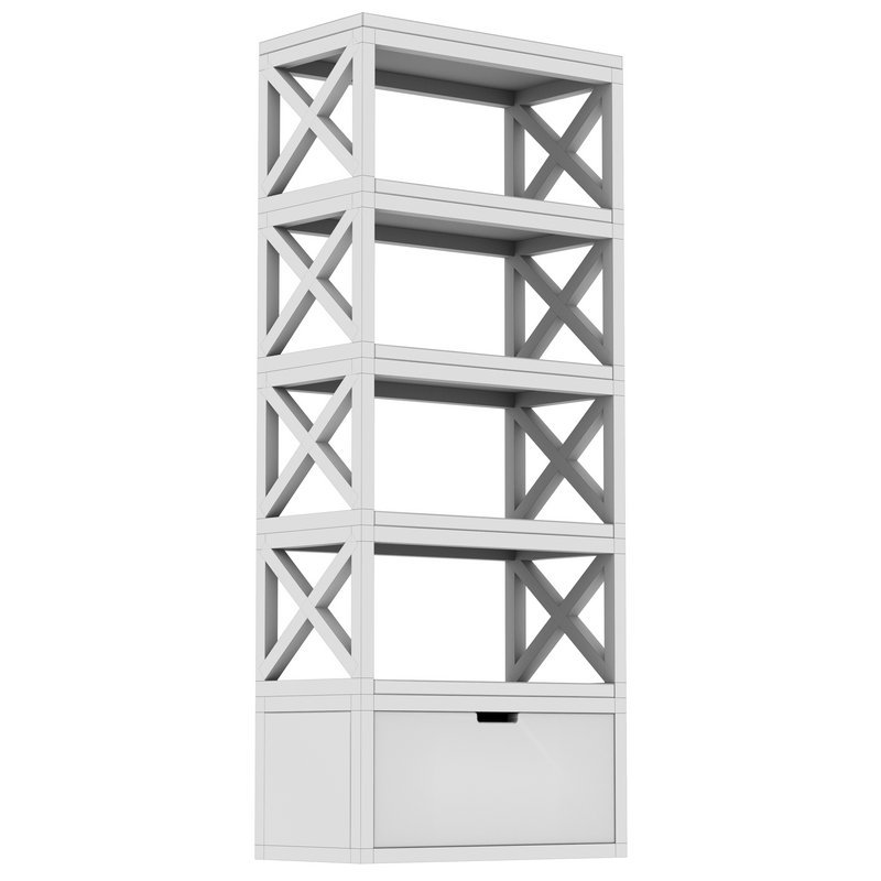 Crafto HECTOR bookcase in Loft style 3d model Buy Download 3dbrute