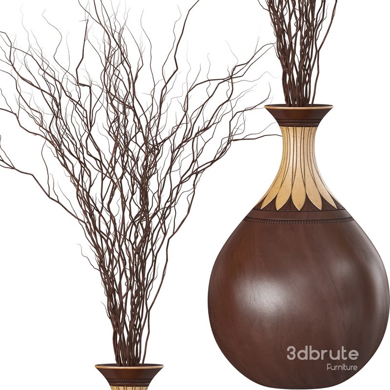 Bouquet - Dry plants 02 3d model Buy Download 3dbrute