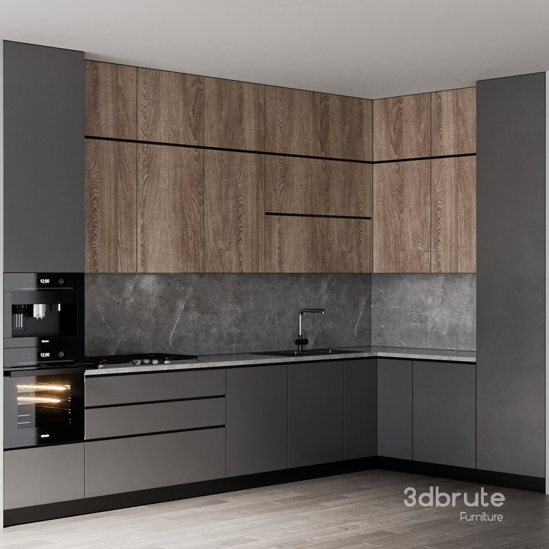 kitchen 97 3d model Buy Download 3dbrute