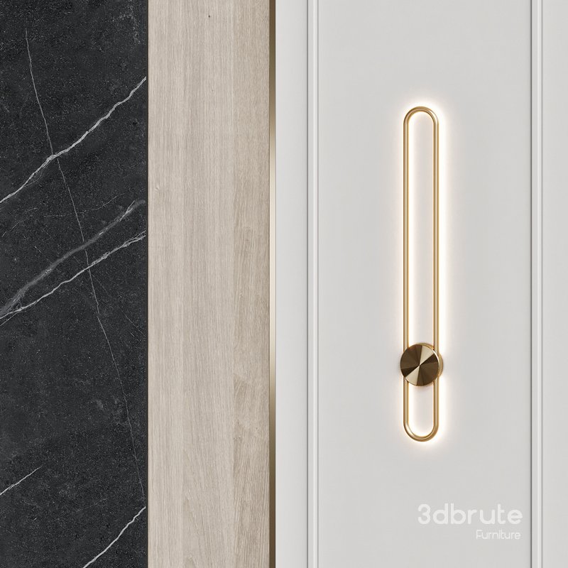 Wall panel 01 3d model Buy Download 3dbrute
