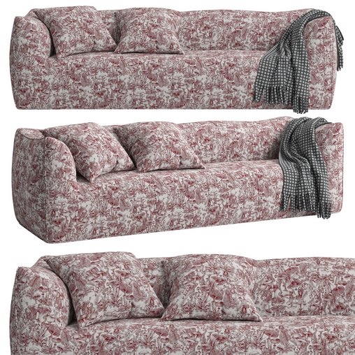 Le Bambole x Stella McCartney Sofa By B&B Italia 3d model Download  Buy 3dbrute