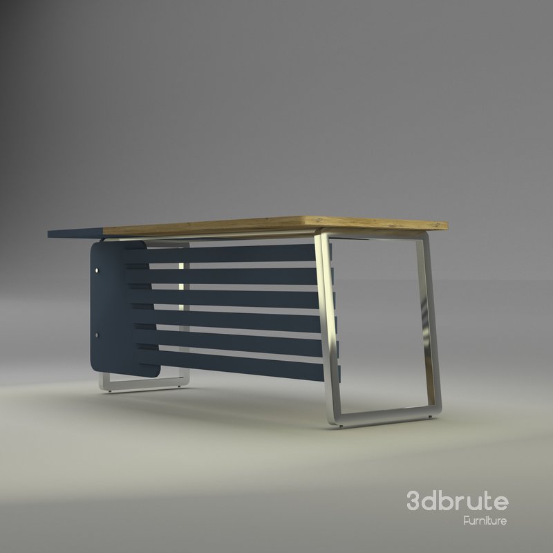 Office Table 3d model Buy Download 3dbrute