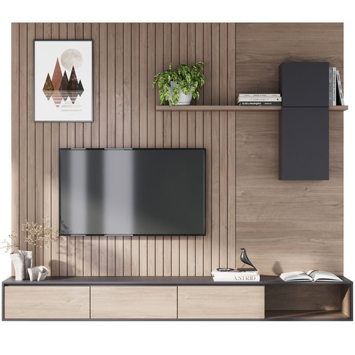 TV wall decor set10