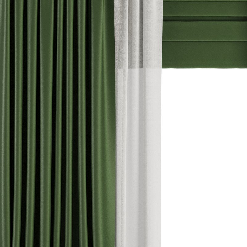 Curtain Set M46 3d model Buy Download 3dbrute