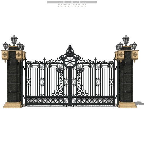 Gate 3d model Buy Download 3dbrute