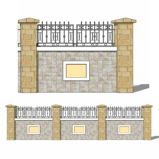 Wall fence