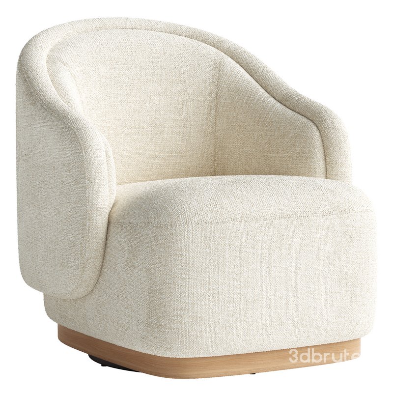 Martine Swivel Chair-Omari Natural