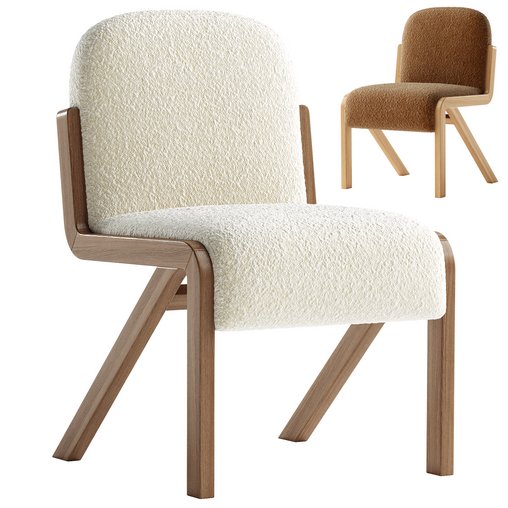 Boucle Rani Armless Dining Chair