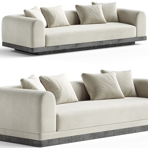 The Aqueduct Modular Sofa 255 cm 3d model Download  Buy 3dbrute