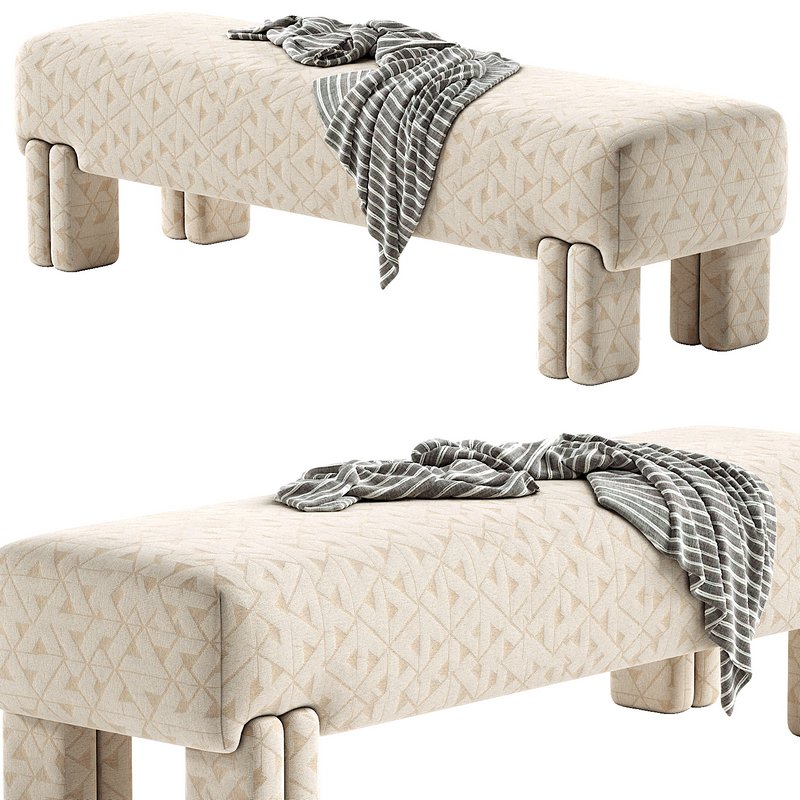 LESLEE UPHOLSTERED BENCH