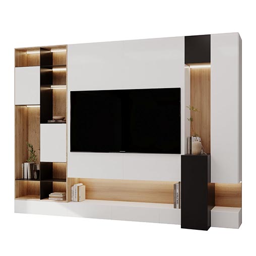 Tv wall Unit 3d model Download  Buy 3dbrute