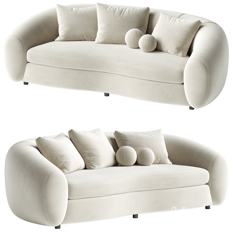 June Sofa 3d Model Buy Download 3dbrute