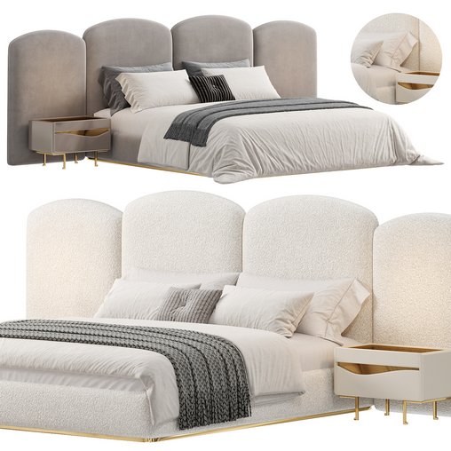 Queen Modern Odasi Takimi Bed by Evmoda