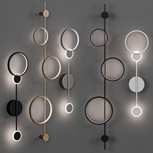 Molecular Circle wall lamp