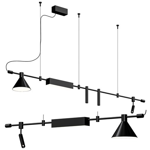 Horizontal Linear LED Pendant Lamp