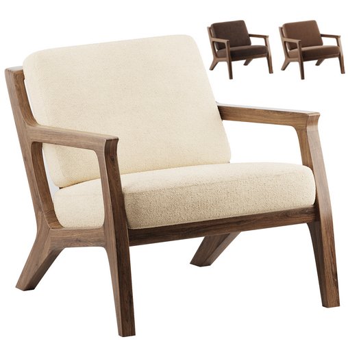 Mila Chair Mid century Modern Lounge Chair