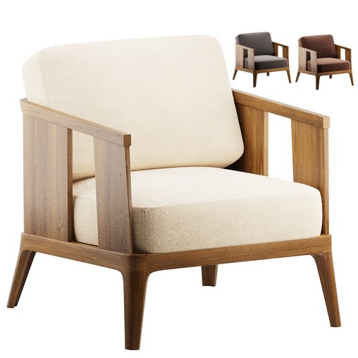 Rodney wood store arm chair