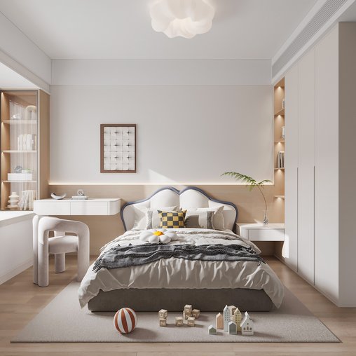 Modern bedroom 3d model Buy Download 3dbrute