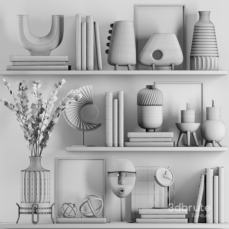 Decorative Set03 3d Model Buy Download 3dbrute