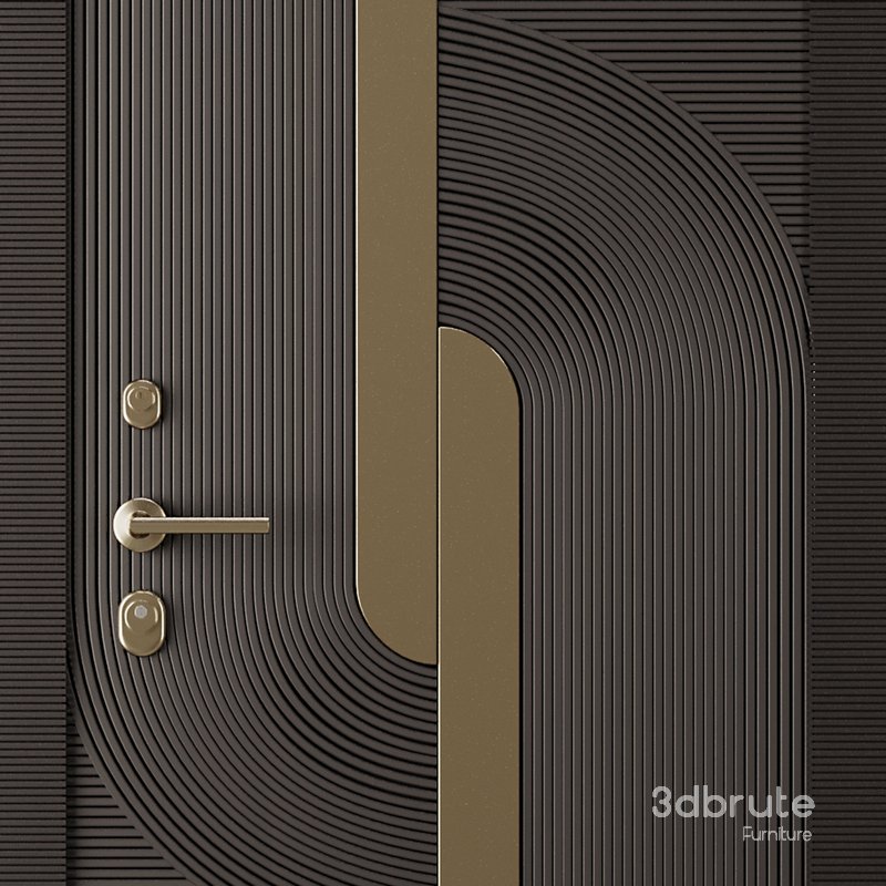 Entrance door set15 3d model Buy Download 3dbrute