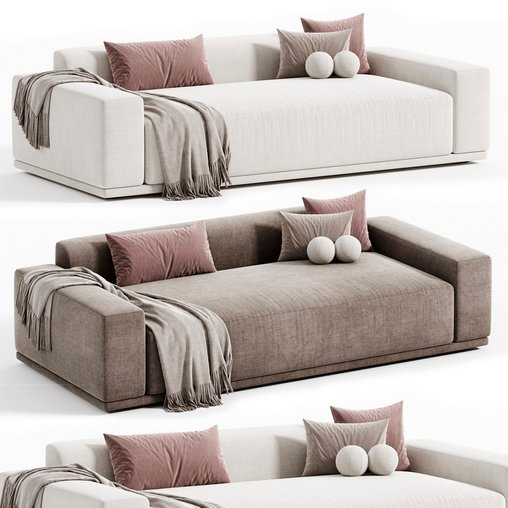 Faible Grey Performance Velvet Sofa