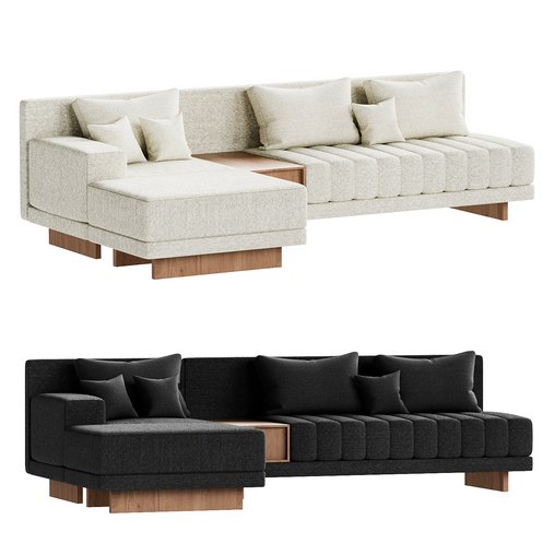 Modular Sectional Sofa 3d model Download  Buy 3dbrute