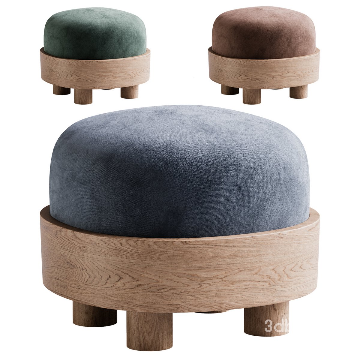 MINIMALIST OTTOMAN POUFS