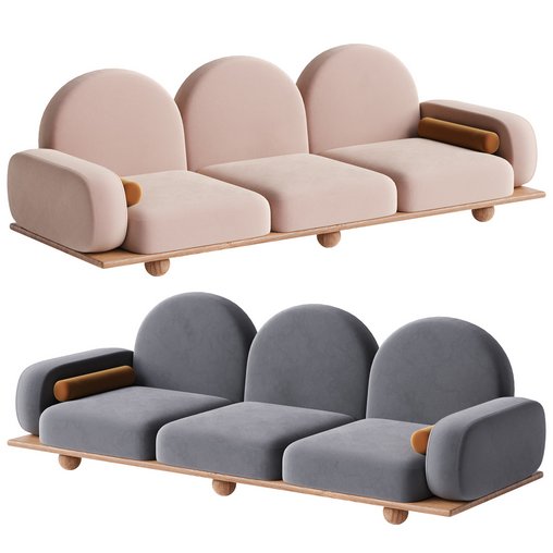 BEICE is a 3 seater sofa 3d model Download  Buy 3dbrute