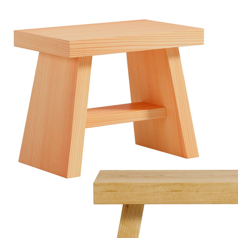 Hinoki Bath Stool