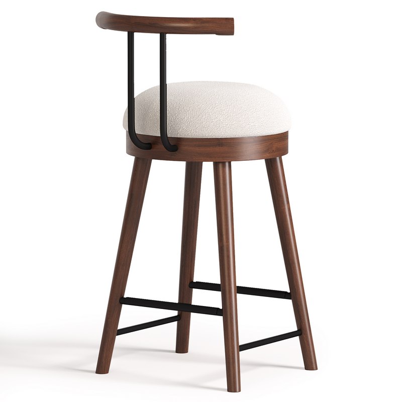 Plaza Counter Stool 3d model Buy Download 3dbrute