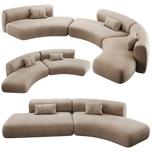 MDF ITALIA Cosy Curve Sofa