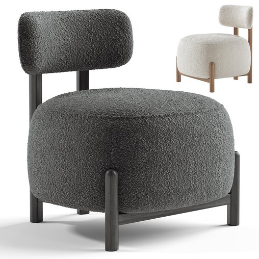 HUNTER BOUCLE LOUNGE CHAIR