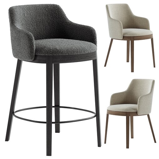 Alina bar stool & Alina chair