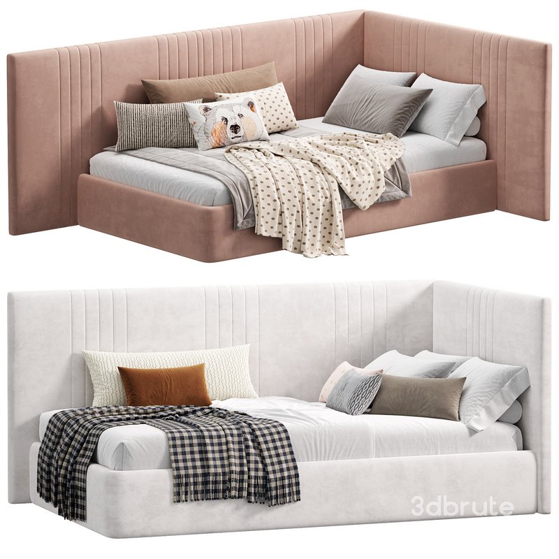 Ottoman Jane PM Pink Bed by velor