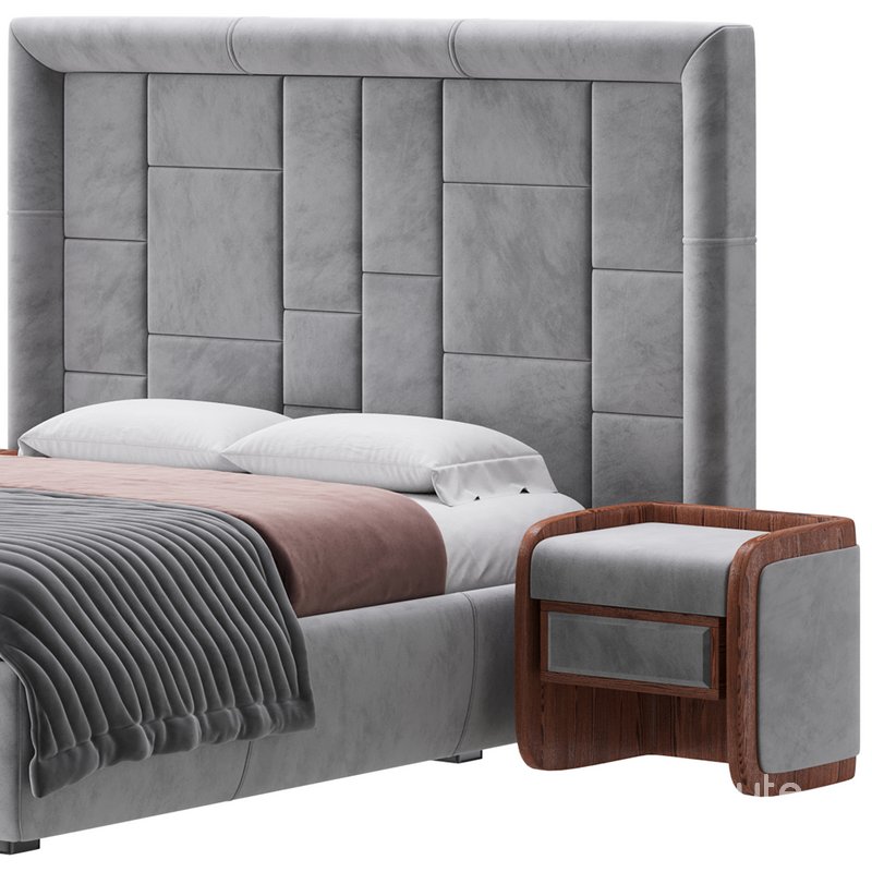 Fly Grace Bed 3d model Buy Download 3dbrute