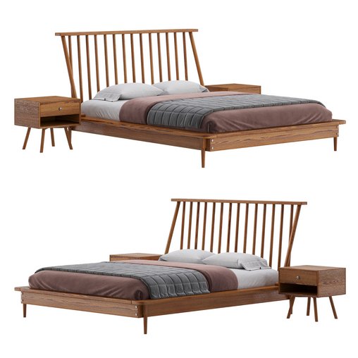 Walker Edison Modern Boho bed